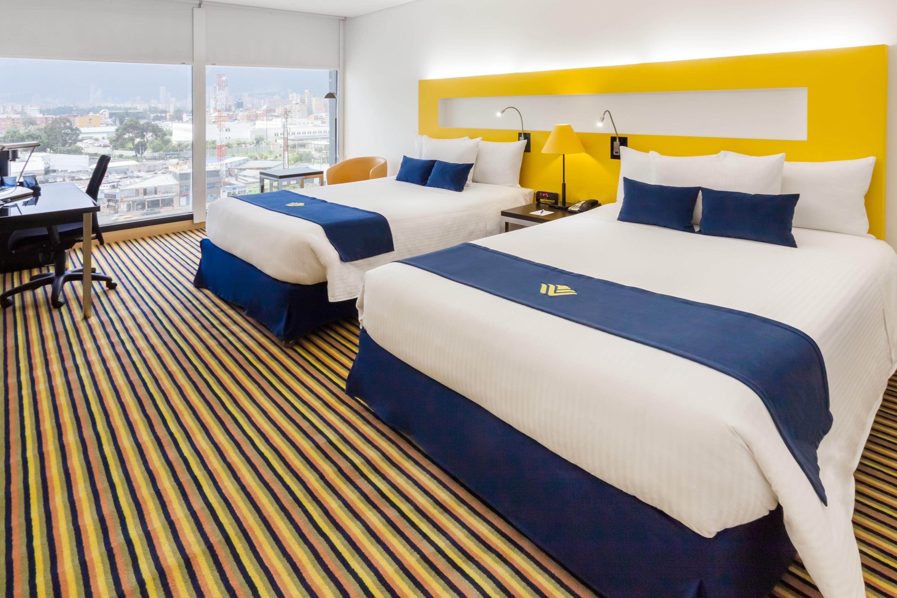 Hotel Wyndham Bogotá Exteriér fotografie A room at the hotel